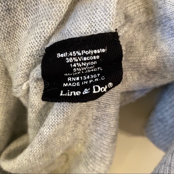 Anthropologie-Line & Dot Eulalia Ruffled Wool Blend Cardigan (Size:XS) - Picture 7 of 8